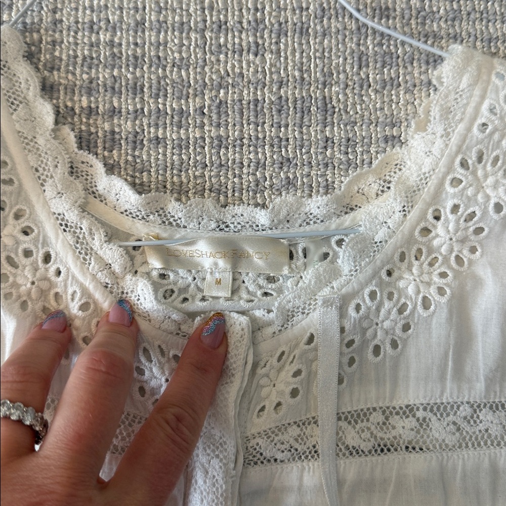 LoveShackFancy short sleeve top - Picture 2 of 3